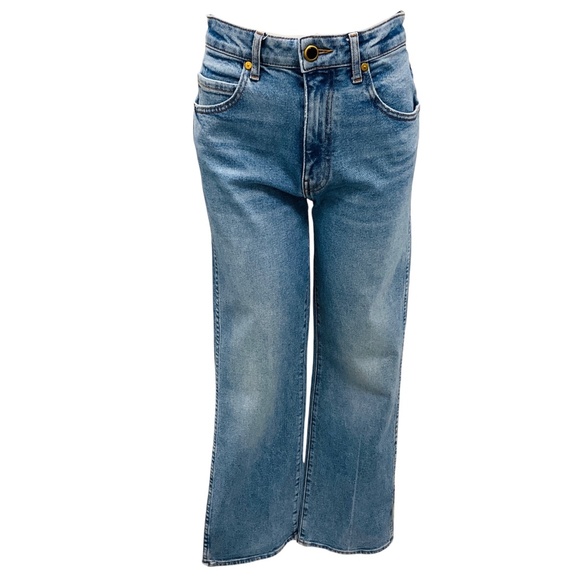 KHAITE Denim - KHAITE VINTAGE BLUE VIVIAN NEW BOOTCUT FLARE JEANS